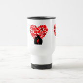 Mug De Voyage Valentine Red Hearts (Centre)