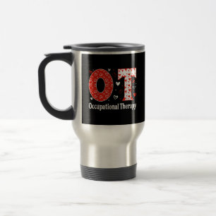Mug De Voyage Valentines d'ergothérapie Jour OT Design Femmes