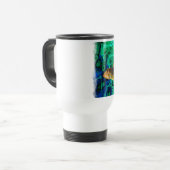 Mug De Voyage Vallée de natation, Poisson de Pickerel Art (Devant gauche)