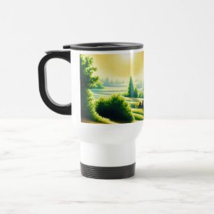 Mug de voyage Vallée verte ensoleillée – Collines 