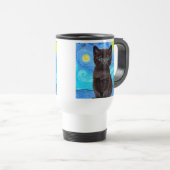 Mug De Voyage Van Gogh Starry Night Black Cat (Devant droit)
