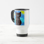 Mug De Voyage Van Gogh Starry Night Black Cat (Devant gauche)