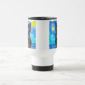 Mug De Voyage Van Gogh Starry Night Black Cat (Centre)