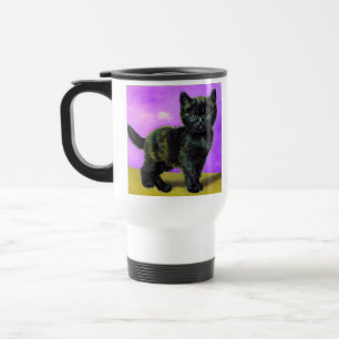 Mug De Voyage Van Gogh Style Cat