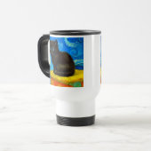 Mug De Voyage Van Gogh Style Starry Night Cat (Devant gauche)