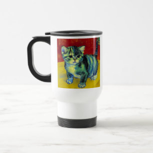 Mug De Voyage Van Gogh Tabby Cat