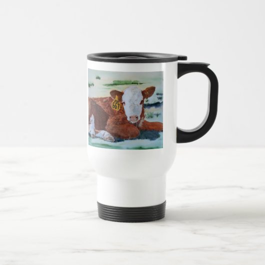 Mug De Voyage Veau de Hereford (Droite)