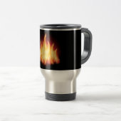 MUG DE VOYAGE VECTEUR GRAPHIQUE DES FLAMES À FEU CHAUD (Devant droit)