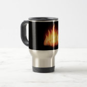 MUG DE VOYAGE VECTEUR GRAPHIQUE DES FLAMES À FEU CHAUD (Devant gauche)