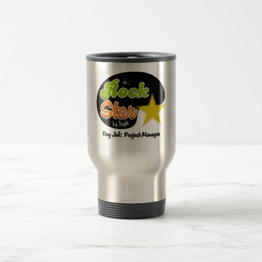 Mug De Voyage Vedette du rock par nuit - chef de projet du (Centre)