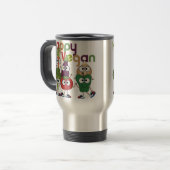 Mug De Voyage Végétalien heureux (Devant gauche)