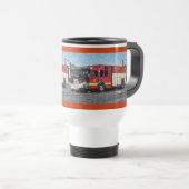 Mug De Voyage Véhicule d'urgence de la Secourt d'incendie (Devant droit)