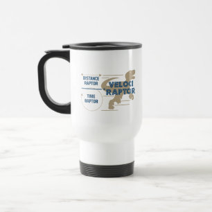 Mug De Voyage VelociRaptor Physique Amusant Science Blague Dinos
