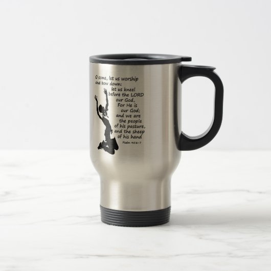 Mug De Voyage venez adorer et nous agenouiller (Droit)