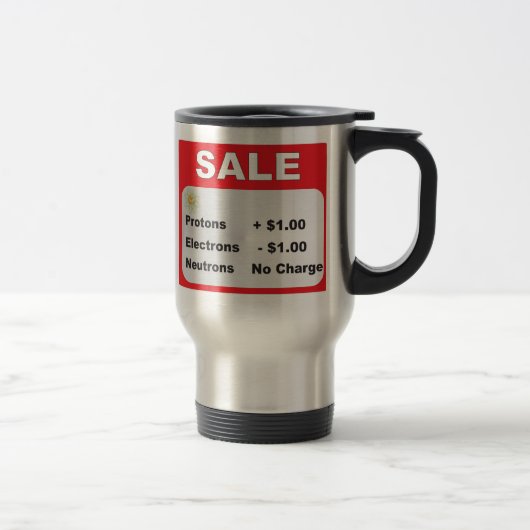 Mug De Voyage vente de neutrons d'électrons de protons (Droit)