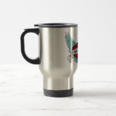 Mug De Voyage Véritable coeur à ailes d'amour par rockabilly (Gauche)