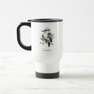 Mug De Voyage Véritable Kookaburra Bleu, personnalisé