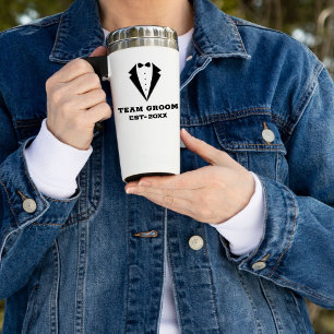 Mug De Voyage Verre de proposition des Groomsmen, salle d'équipe
