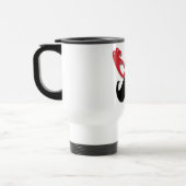 Mug De Voyage verres bling rouges avec la moustache (Gauche)