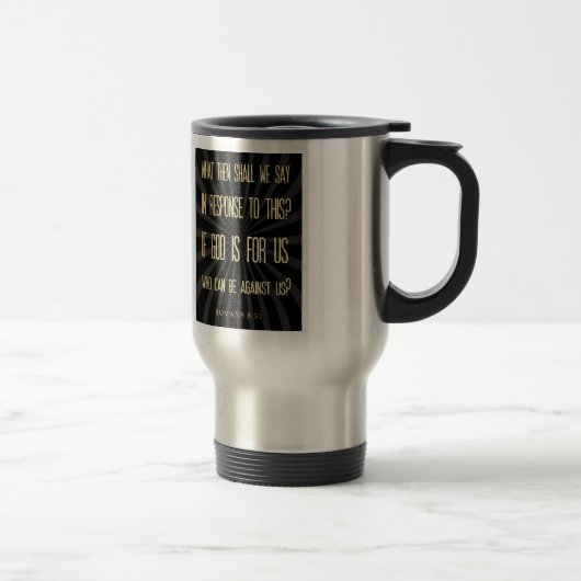 Mug De Voyage Vers scriptural chrétien de bible - 8h31 de (Droit)