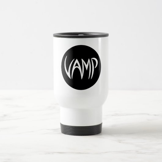Mug De Voyage Version texte Vamp (noir/blanc) (Centre)