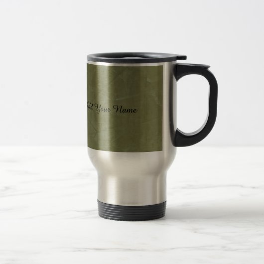 Mug De Voyage Vert Uni (Droit)
