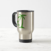 Mug De Voyage Vert vivant - Palm Tree (Devant gauche)