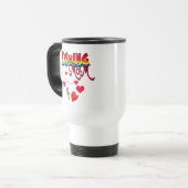 Mug De Voyage Vêtements de maman de pêche (Devant gauche)