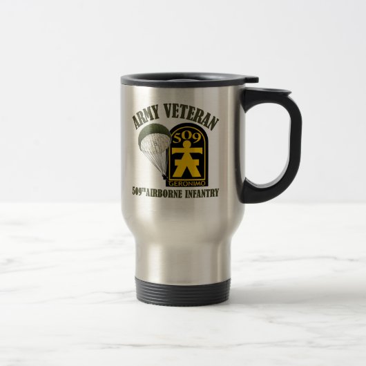 Mug De Voyage Vétéran de l'Armée - 509e PIR (Droit)