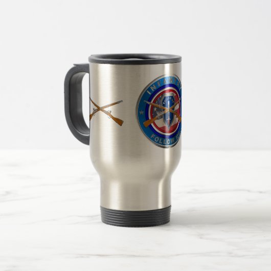 Mug De Voyage Vétéran d'infanterie (Devant gauche)
