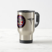 Mug de voyage vétéran du Corps Médicale (Devant droit)
