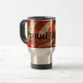 Mug De Voyage Vétéran fier, camionnette américaine (Devant gauche)