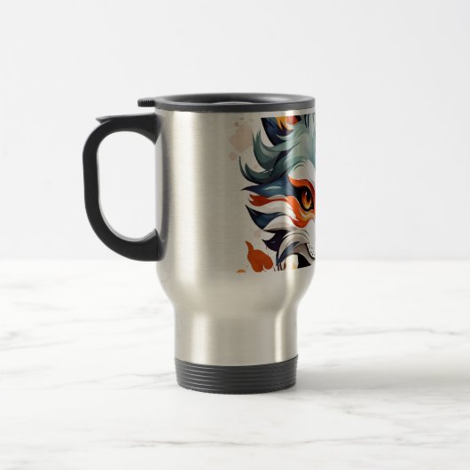 Mug De Voyage Vibes Fox : Art d'automne intemporel (Gauche)