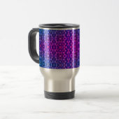 Mug De Voyage Vibes Magenta-Bleu de refroidissement (Devant gauche)