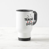 Mug De Voyage Vibes Wordart enseignant (Devant droit)
