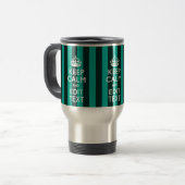 Mug De Voyage Vibrant Conserver le calme de votre texte Tentures (Devant gauche)