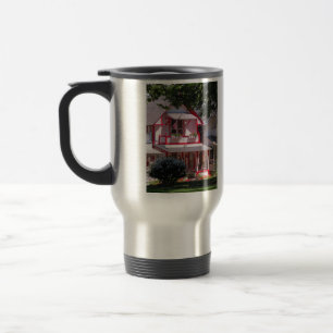 Mug De Voyage Victorien rouge et blanc - Martha's Vineyard