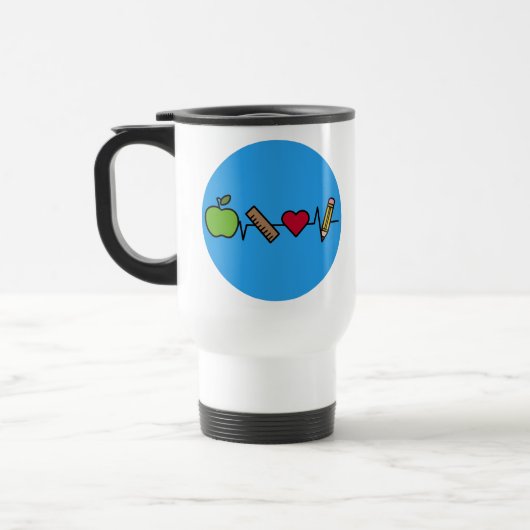 Mug de voyage Vie de l'enseignant - Conception de (Gauche)