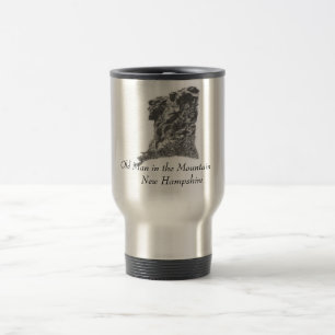 Mug De Voyage Vieil homme dans la montagne, NH - croquis du