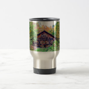 Mug De Voyage Vieille grange à l'automne