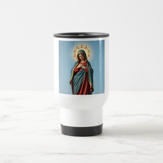 Mug de voyage Vierge Marie Belle (Centre)