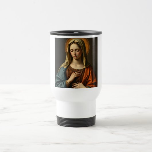 Mug De Voyage Vierge Marie style Renaissance Voyage Mug (Centre)