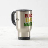 Mug De Voyage VIES NOIRES OBLIGENT BLM Monogramme (Devant gauche)
