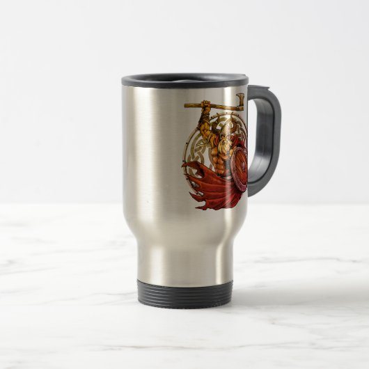Mug De Voyage Viking Valhalla Warrior (Devant droit)
