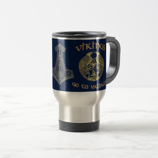Mug De Voyage Vikings vont au Valhöll (Devant droit)