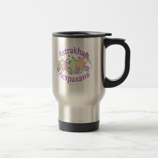 Mug De Voyage Ville Russie de l'Astrakan (Droit)