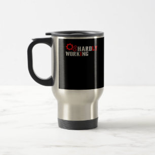 Mug De Voyage Vintage À peine Travailler Drôle Typographie Essen