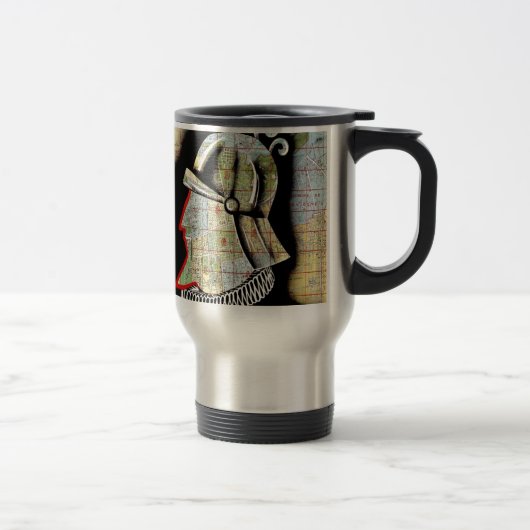 Mug De Voyage Vintage Chili Santiago Voyage (Droit)