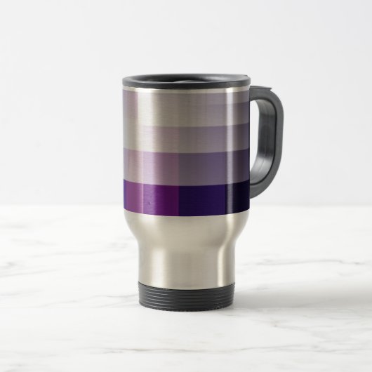 Mug De Voyage Violet et blanc (Devant droit)