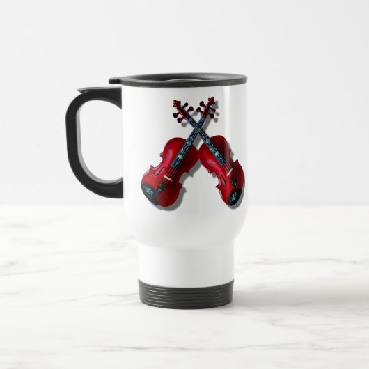 MUG DE VOYAGE VIOLINS-MUG ROUGE CROISÉ (Gauche)
